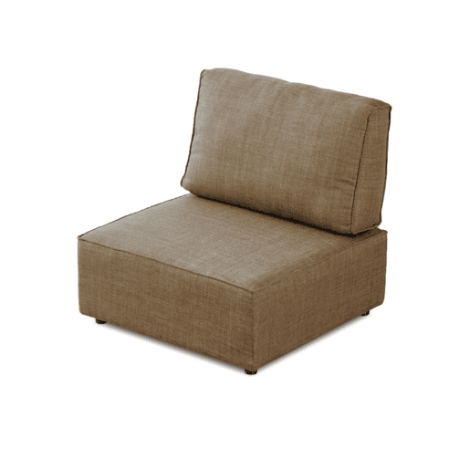 Sofá modular de 1 lugar Cubiq Beige 90 x 93 x 93 cm