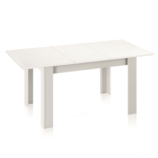 Mesa de jantar extensível 140-190x90 cm Sira Branco brilhante 190 x 78 x 90 cm