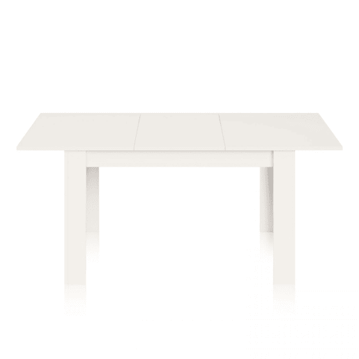 Mesa de jantar extensível 140-190x90 cm Sira Branco brilhante 190 x 78 x 90 cm
