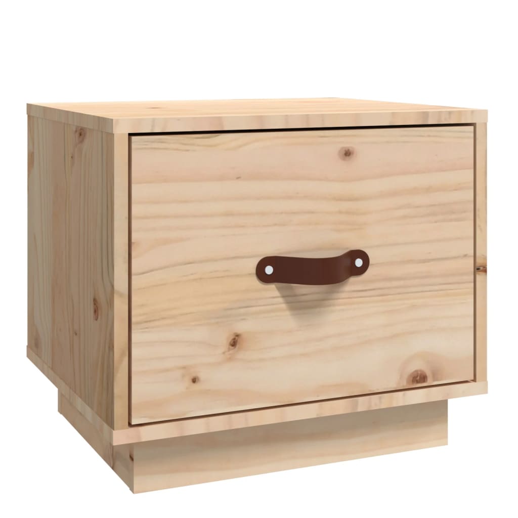 Vidaxl mesita de noche madera maciza de pino 40x34x35 cm