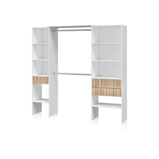 Roupeiro Nitza Blanco Artik (Blanco Mate) - Natur x 187 x 40 cm