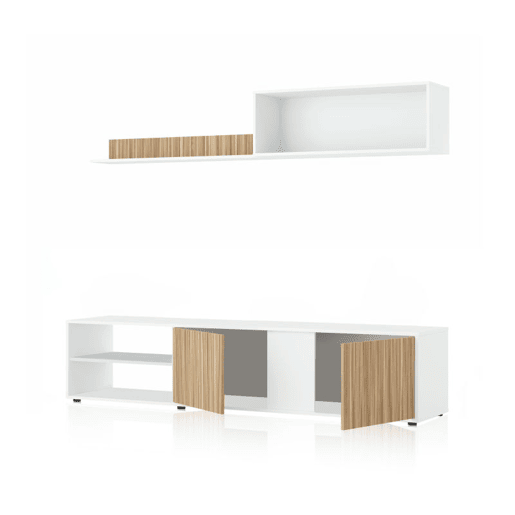 Salão Alix Blanco Artik (Blanco Mate) - Natur 180 x 40 x 33 cm