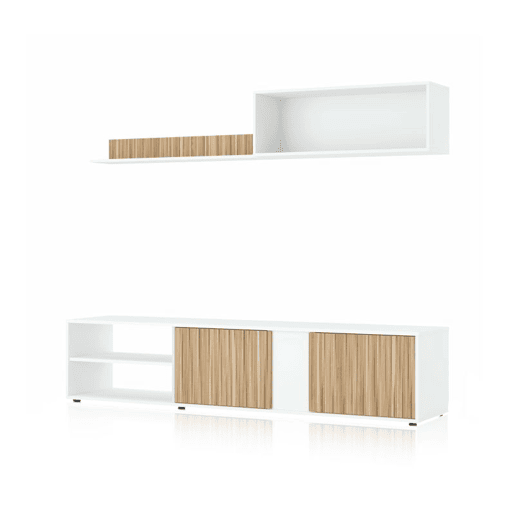 Salão Alix Blanco Artik (Blanco Mate) - Natur 180 x 40 x 33 cm