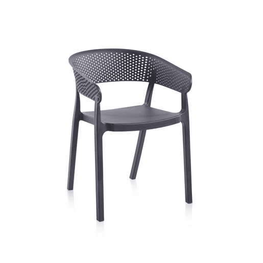 Pack 4 sillas de comedor Diza Antracite 54 x 73,5 x 50,5 cm
