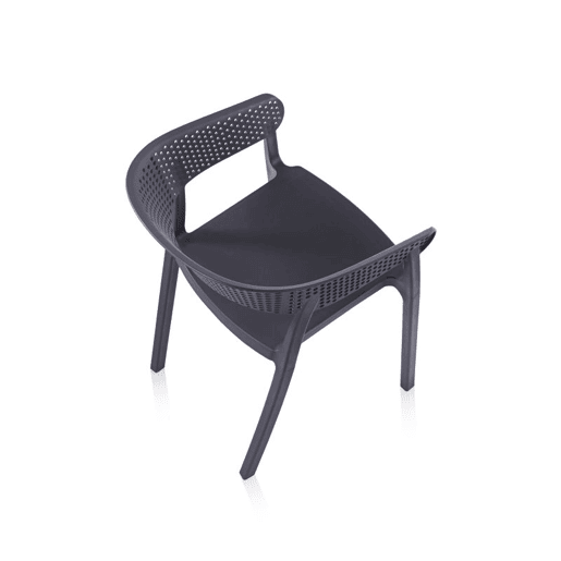 Pack 4 sillas de comedor Diza Antracite 54 x 73,5 x 50,5 cm