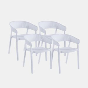 Pack 4 sillas de comedor Diza Branco 54 x 73,5 x 50,5 cm