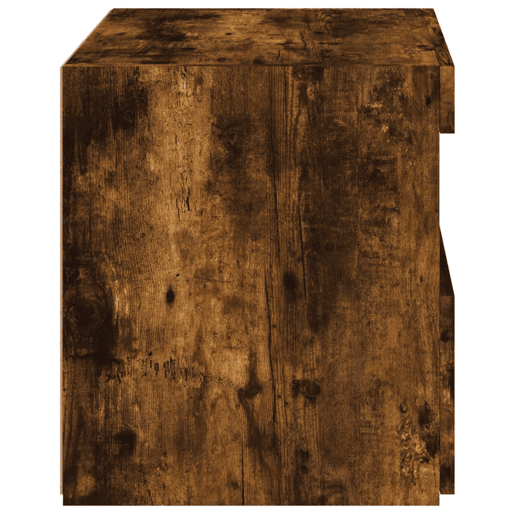 vidaXL Mesa de cabeceira c luzes LED 50x40x45 cm carvalho fumado vidaXL Mesa de cabeceira c luzes LED 50x40x45 cm carvalho fumado