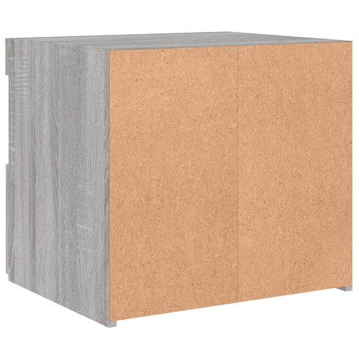 vidaXL Mesas cabeceira c luzes LED 2 pcs 50x40x45 cm cinza sonoma