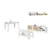 Pack salón con mesa de centro y mesa de comedor Alix Max Pack salón con mesa de centro y mesa de comedor Alix Max Madera