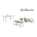 Pack salón con mesa de centro y mesa de comedor Alix Max Pack salón con mesa de centro y mesa de comedor Alix Max Madera