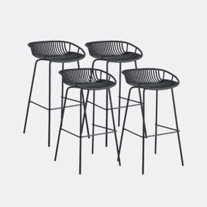 Taburete alto Ari Preto 47 x 88 x 44 cm