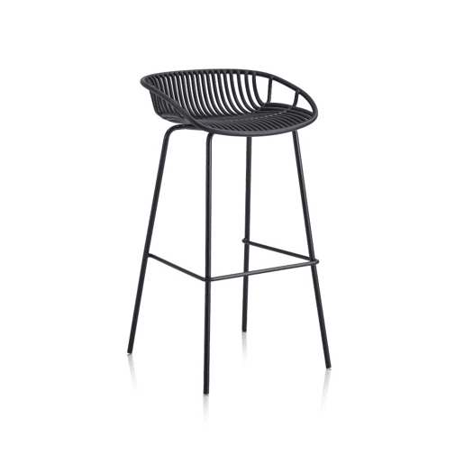 Taburete alto Ari Preto 47 x 88 x 44 cm