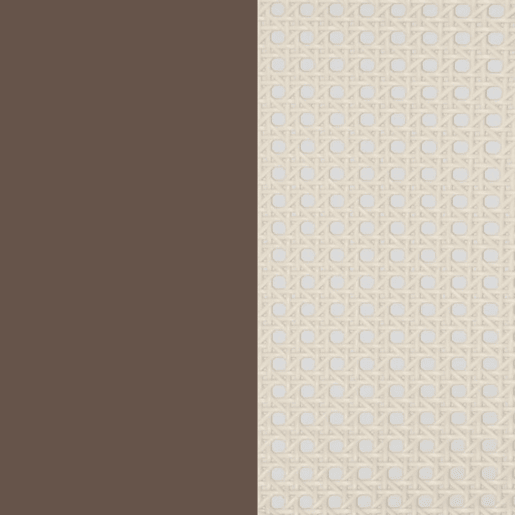 Pack 4 sillas de exterior Klux Arm Taupé - rattan 56 x 85 x 48 cm