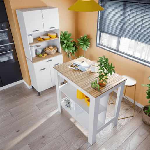 Armário Nitza Blanco Artik (Blanco Mate) - Natur 72 x 185 x 40 cm