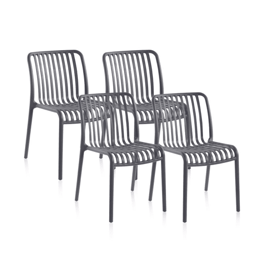 Pack 4 sillas Jaime Cinzento 58 x 80 x 46 cm