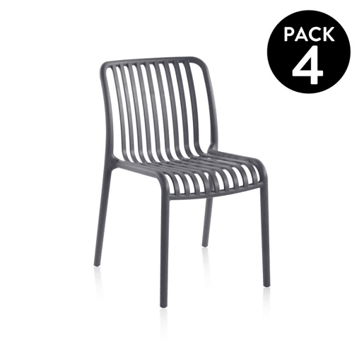 Pack 4 sillas Jaime Cinzento 58 x 80 x 46 cm