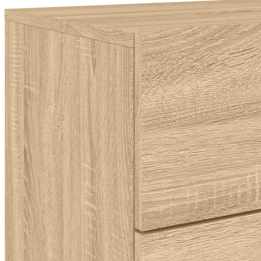 vidaXL Mesa de cabeceira de parede com luzes LED carvalho sonoma