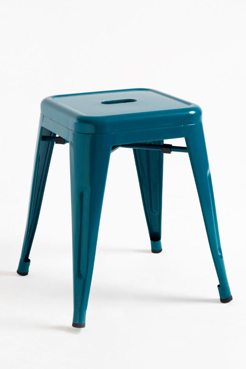Taburete torix pequeño - verde azulado