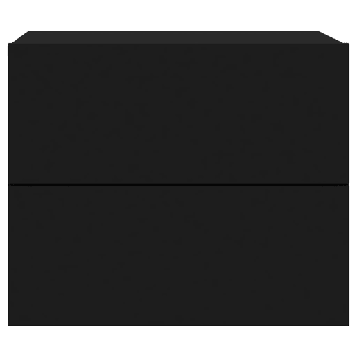 vidaXL Mesa de cabeceira de parede com luzes LED preto vidaXL Mesa de cabeceira de parede com luzes LED preto
