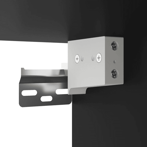 vidaXL Mesa de cabeceira de parede com luzes LED preto vidaXL Mesa de cabeceira de parede com luzes LED preto