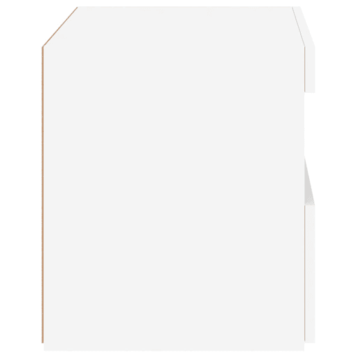 vidaXL Mesa de cabeceira com luzes LED 50x40x45 cm branco vidaXL Mesa de cabeceira com luzes LED 50x40x45 cm branco