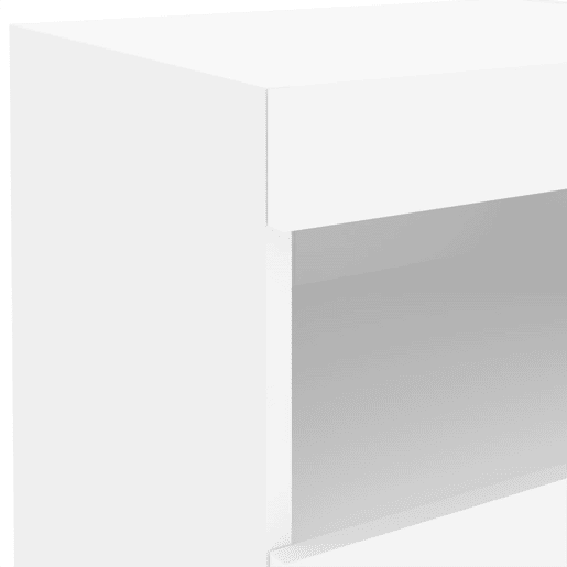 vidaXL Mesa de cabeceira com luzes LED 50x40x45 cm branco vidaXL Mesa de cabeceira com luzes LED 50x40x45 cm branco