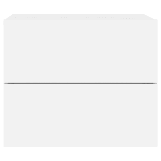 vidaXL Mesa de cabeceira de parede com luzes LED branco