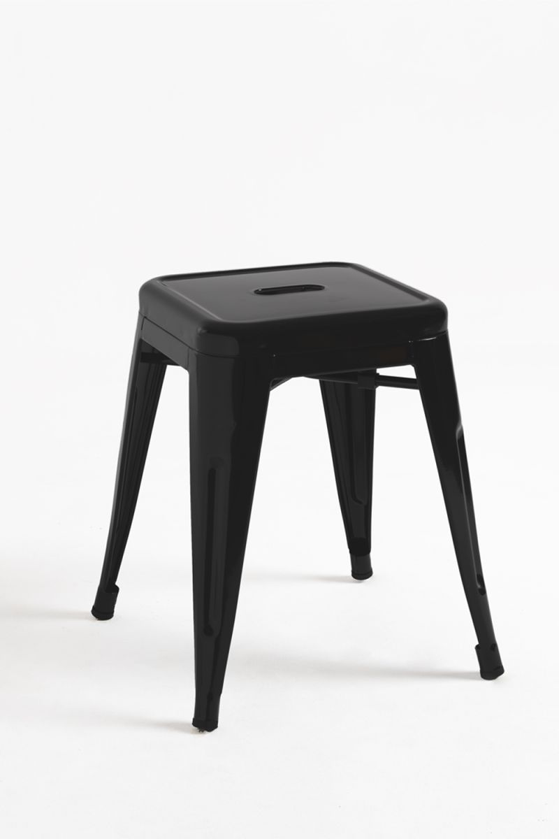 Taburete torix pequeño - negro mate