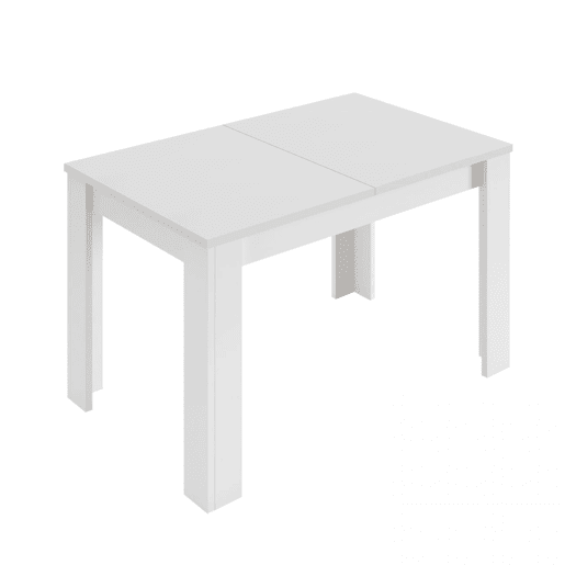 Mesa de jantar extensível Kendra 123 Artik White (Branco mate) 123u2013173 x 78 x 75cm cm