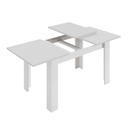 Mesa de jantar extensível Kendra 123 Artik White (Branco mate) 123u2013173 x 78 x 75cm cm