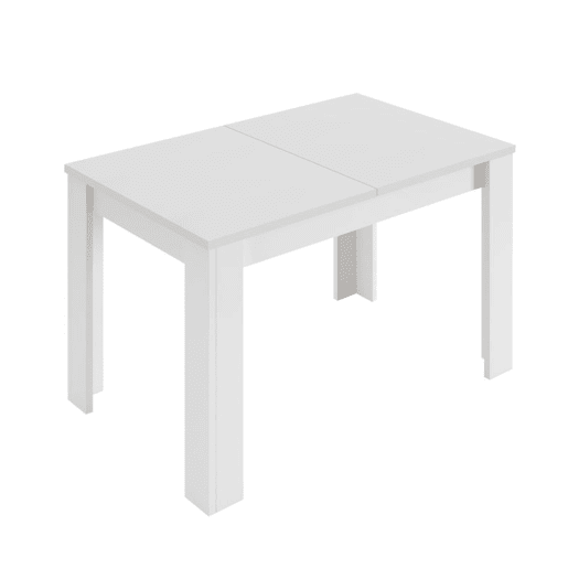 Mesa de jantar extensível Kendra 123 Artik White (Branco mate) 123u2013173 x 78 x 75cm cm
