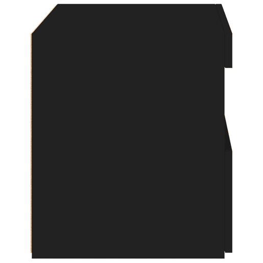 vidaXL Mesas de cabeceira c luzes LED 2 pcs 50x40x45 cm preto