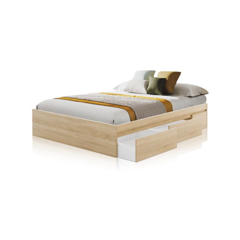 Cama four roble canadian 196 x 37 x cm