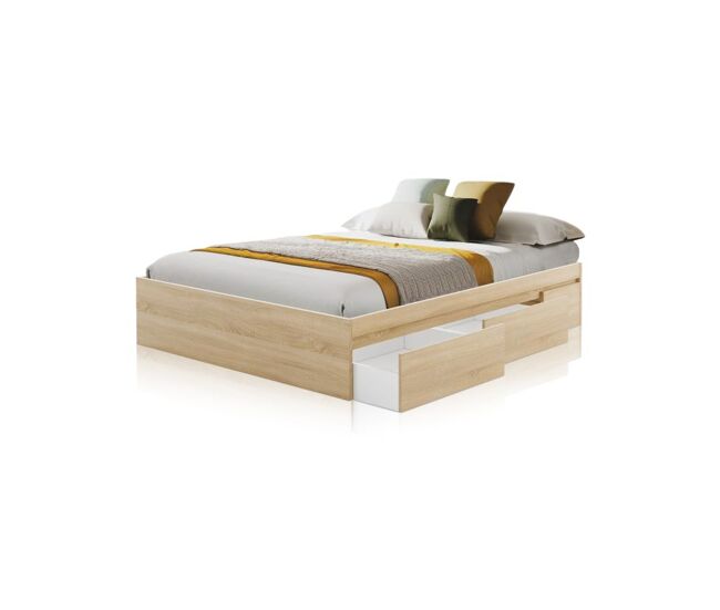 Cama four roble canadian 196 x 37 x cm