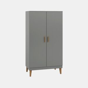 Roupeiro 2 portas Kocot Kids Kubi Cinzento