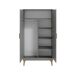 Armario 2 puertas Kocot Kids Kubi 184 Armario 2 puertas Kocot Kids Kubi 184 Gris