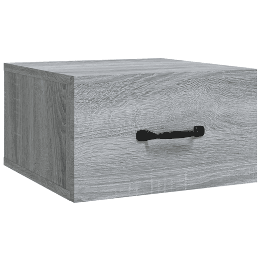 vidaXL Mesa de cabeceira montagem na parede 35x35x20cm cinzento sonoma vidaXL Mesa de cabeceira montagem na parede 35x35x20cm cinzento sonoma