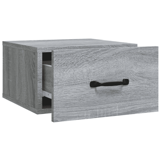 vidaXL Mesa de cabeceira montagem na parede 35x35x20cm cinzento sonoma vidaXL Mesa de cabeceira montagem na parede 35x35x20cm cinzento sonoma