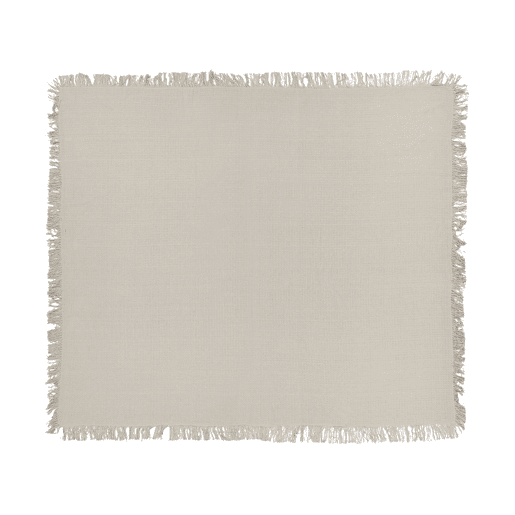 Colcha YERBENT Algodão 200 x 220 cm Cinzento claro