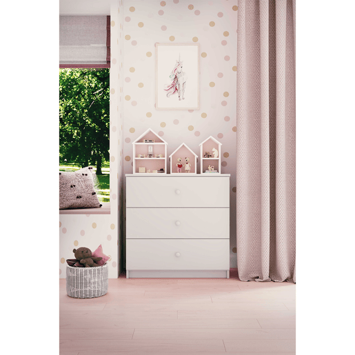 Cómoda 3 gavetas Kocot Kids Babydream Branco