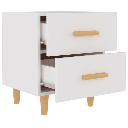 vidaXL Mesas de cabeceira 2pcs 40x35x47,5 cm branco vidaXL Mesas de cabeceira 2pcs 40x35x47,5 cm branco