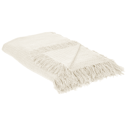 Colcha YERBENT Algodão 220 x 240 cm Branco creme