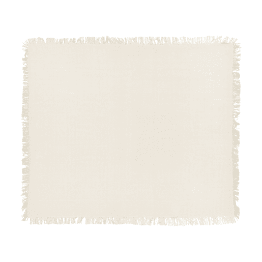 Colcha YERBENT Algodão 220 x 240 cm Branco creme