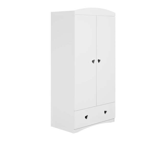 Armario 2 puertas 1 cajón Kocot Kids Julia - Blanco
