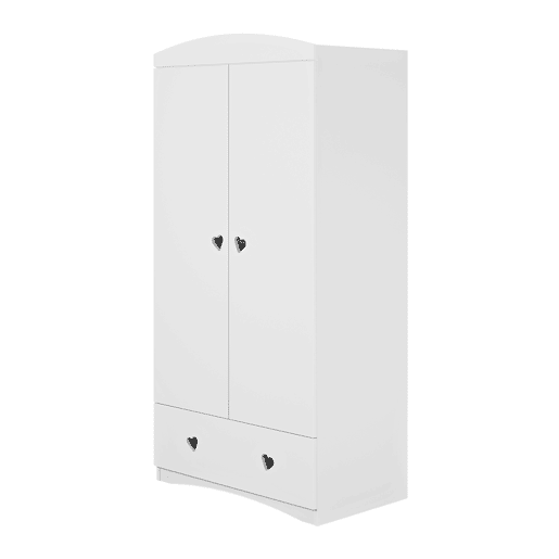 Roupeiro 2 portas 1 gaveta Kocot Kids Julia Branco