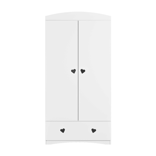 Roupeiro 2 portas 1 gaveta Kocot Kids Julia Branco