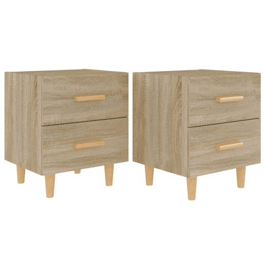 vidaXL Mesas de cabeceira 2 pcs 40x35x47,5 cm cor carvalho sonoma vidaXL Mesas de cabeceira 2 pcs 40x35x47,5 cm cor carvalho sonoma