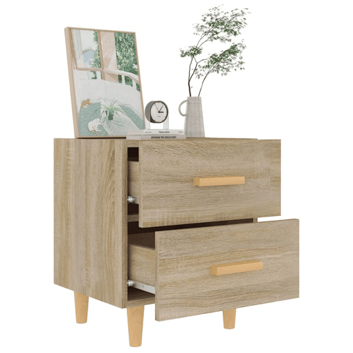 vidaXL Mesas de cabeceira 2 pcs 40x35x47,5 cm cor carvalho sonoma vidaXL Mesas de cabeceira 2 pcs 40x35x47,5 cm cor carvalho sonoma