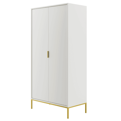Roupeiro 2 portas Seattle Branco Roupeiro 2 portas Seattle Branco