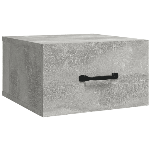 vidaXL Mesas de cabeceira parede 2 pcs 35x35x20 cm cinzento cimento vidaXL Mesas de cabeceira parede 2 pcs 35x35x20 cm cinzento cimento